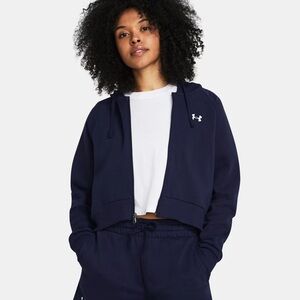Under Armour Blue Boxy Hoodie Relaxed Fit